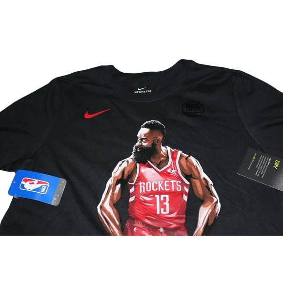 Nike Youth James Harden Houston Rockets Dri-Fit T-Shirt - Size Medium * k325 - Picture 4 of 5